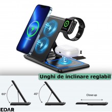Incarcator Wireless EDAR Multifunctional, 3 In 1, Pentru Telefon Smartphone, Smartwatch, Carcasa Casti Fara Fir, Pliabil, Ung... Incarcator Wireless EDAR Multifunctional, 3 In 1, Pentru Telefon Smartphone, Smartwatch, Carcasa Casti Fara Fir, Pliabil, Ung...