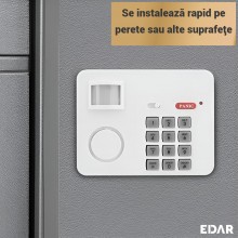 Alarma Wireless EDAR Cu Senzor De Miscare – Alb Alarma Wireless EDAR Cu Senzor De Miscare – Alb