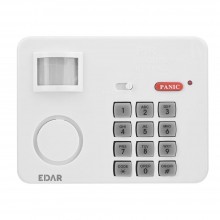 Alarma Wireless EDAR Cu Senzor De Miscare – Alb