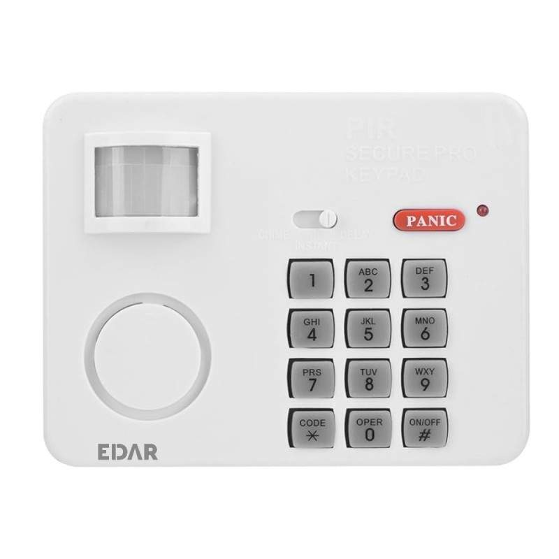 Alarma Wireless EDAR Cu Senzor De Miscare – Alb Alarma Wireless EDAR Cu Senzor De Miscare – Alb