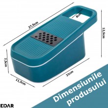 Razatoare Multifunctionala EDAR, 5 In 1, pentru Legume, Fructe, Branzeturi, Lame Interschimbabile, Componente Detasabile Si L... Razatoare Multifunctionala EDAR, 5 In 1, pentru Legume, Fructe, Branzeturi, Lame Interschimbabile, Componente Detasabile Si L...