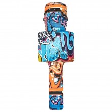 Microfon Wireless Karaoke SIKS, LY100, M5, Pentru Copii, Model Grafitti, 100hz, IOS, Android, Tableta, PC, Bluetooth, USB, Al...