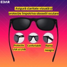 Ochelari De Condus EDAR Polarizati, Negri – Pentru Zi Si Noapte Ochelari De Condus EDAR Polarizati, Negri – Pentru Zi Si Noapte