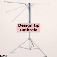 Uscator De Rufe Tip Umbrela EDAR, Vertical, Pliabil, Portabil, Ergonomic, Inaltime Reglabila 150 Cm, 6 Brate, Capacitate De U... Uscator De Rufe Tip Umbrela EDAR, Vertical, Pliabil, Portabil, Ergonomic, Inaltime Reglabila 150 Cm, 6 Brate, Capacitate De U...