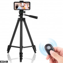 Telecomanda Bluetooth EDAR Pentru Camera Telefon, Selfie, Pentru iOS, Android, Portabila, Compacta Si Usoara, Negru