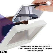 Carcasa Telefon EDAR Cu Montare Pe Perete, Touch Screen, Prindere Fara Gaurire, Deschidere Fixa 60º, Impiedica Alunecarea Tel... Carcasa Telefon EDAR Cu Montare Pe Perete, Touch Screen, Prindere Fara Gaurire, Deschidere Fixa 60º, Impiedica Alunecarea Tel...