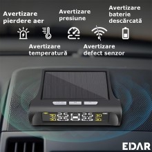 Set EDAR Sistem De Monitorizare A Presiunii Aerului Din Anvelope, Senzori Externi, Alarma, Auto-off, Incarcare Solara Si Micr... Set EDAR Sistem De Monitorizare A Presiunii Aerului Din Anvelope, Senzori Externi, Alarma, Auto-off, Incarcare Solara Si Micr...