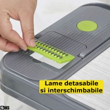 Razatoare, Tocator si Feliator Multifunctional SIKS Pentru Legume Si Fructe, Manual, 28 piese, Lame Din Otel Inoxidabil, Mult... Razatoare, Tocator si Feliator Multifunctional SIKS Pentru Legume Si Fructe, Manual, 28 piese, Lame Din Otel Inoxidabil, Mult...