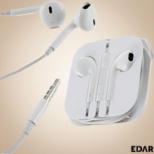 Casti Audio EDAR Cu Fir, Mufa Jack 3.5mm, Alb