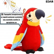 Papagal Vorbitor Rosu EDAR, Din Plus, 20 cm – Jucarie Interactiva Si Amuzanta Papagal Vorbitor Rosu EDAR, Din Plus, 20 cm – Jucarie Interactiva Si Amuzanta