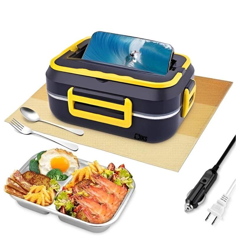 Cutie SIKS Pentru Pranz Electrica, Caserola Alimentara Electrica, Incalzitor Portabil De Alimente Pentru Casa Sau Masina, Cu ...