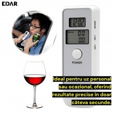Alcool Tester Digital EDAR, Cu Ecran LCD, Portabil – Precizie Si Siguranta La Indemana Alcool Tester Digital EDAR, Cu Ecran LCD, Portabil – Precizie Si Siguranta La Indemana