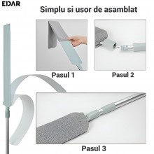 Set EDAR Stergator De Praf Flexibil + Laveta Microfibra, Maner Extensibil, Talpa Plata – 136 cm Set EDAR Stergator De Praf Flexibil + Laveta Microfibra, Maner Extensibil, Talpa Plata – 136 cm