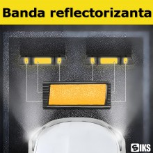 Set 2x Opritor SIKS Roata Auto Reflectorizant, Pentru Locul De Parcare Sau Blocare Roti, 48 cm, Negru/Galben Set 2x Opritor SIKS Roata Auto Reflectorizant, Pentru Locul De Parcare Sau Blocare Roti, 48 cm, Negru/Galben