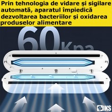 Aparat de Vidat SIKS Si Sigilat Alimente, Afisaj Digital Secunde Ramase, Oprire Automata, 30cm Bara De Lipire, 10 Pungi Inclu... Aparat de Vidat SIKS Si Sigilat Alimente, Afisaj Digital Secunde Ramase, Oprire Automata, 30cm Bara De Lipire, 10 Pungi Inclu...
