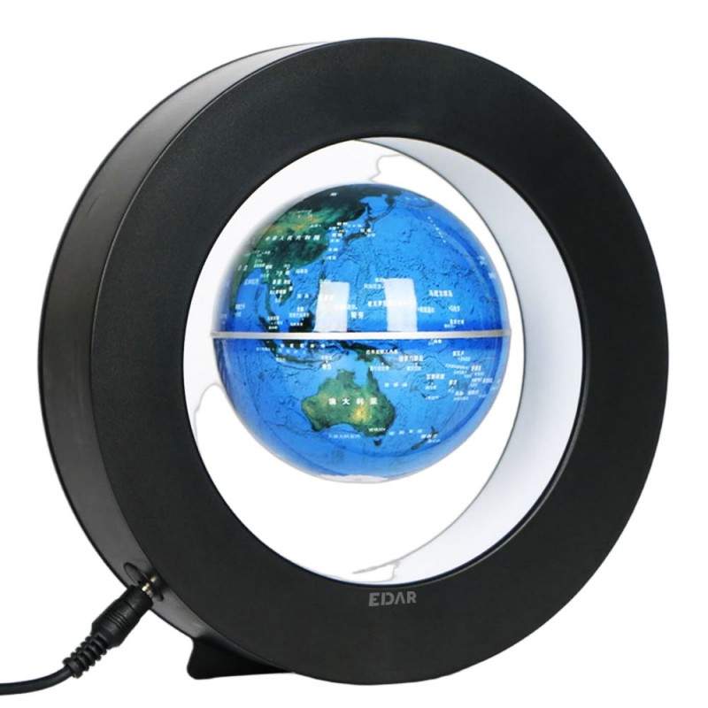 Glob Pamantesc Magnetic Plutitor EDAR Cu Iluminare Led, Suport Rotund, Alimentare Priza, Negru Glob Pamantesc Magnetic Plutitor EDAR Cu Iluminare Led, Suport Rotund, Alimentare Priza, Negru