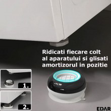 Set 4 Picioruse EDAR, Amortizare Vibratii, Suport Anti-Zgomot Si Antiderapante Pentru Masina De Spalat, Mobilier, Uscator De ... Set 4 Picioruse EDAR, Amortizare Vibratii, Suport Anti-Zgomot Si Antiderapante Pentru Masina De Spalat, Mobilier, Uscator De ...