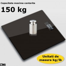 Cantar Electronic Corporal Digital SIKS De Baie, Afisaj Electronic, Capacitate Maxima Persoane 150 Kg, Pornire / Oprire Autom... Cantar Electronic Corporal Digital SIKS De Baie, Afisaj Electronic, Capacitate Maxima Persoane 150 Kg, Pornire / Oprire Autom...