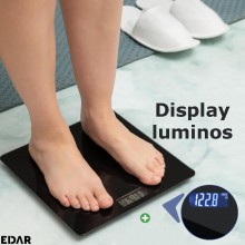 Cantar Electronic Corporal Digital EDAR, De Baie, Display LCD, 150 kg, Pornire/Oprire Automata, Sticla Securizata, Anti-Alune... Cantar Electronic Corporal Digital EDAR, De Baie, Display LCD, 150 kg, Pornire/Oprire Automata, Sticla Securizata, Anti-Alune...