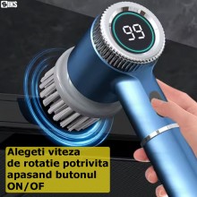 Perie Electrica De Curatare SIKS, Rotativa, Multifunctionala 5 In 1, Display Led, 5 Capete Diferite Rotative 360° Pentru Dive... Perie Electrica De Curatare SIKS, Rotativa, Multifunctionala 5 In 1, Display Led, 5 Capete Diferite Rotative 360° Pentru Dive...