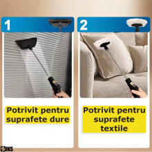 Aparat De Curatat Cu Aburi Portabil SIKS, Multifunctional, Putere 2500 W, Abur 30-50 ML / Min, Rezervor 1200 Ml, 6 Accesorii ...