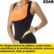 Maiou EDAR Din Neopren Pentru Slabire, Marimea S, Culoare Neagra