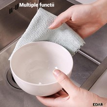 Laveta Magica EDAR din Microfibra, Curatare Fara Urme, 38 x 28 cm, Culoare Gri Laveta Magica EDAR din Microfibra, Curatare Fara Urme, 38 x 28 cm, Culoare Gri