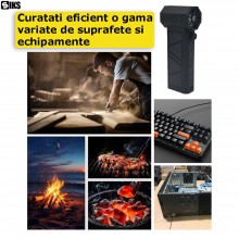 Suflanta Aer Comprimat Portabila SIKS Cu Functie Aspirator Fara Fir Violent Fan, 2 in 1, 15W, 140000 RPM, Baterie 8000 mAh, P...