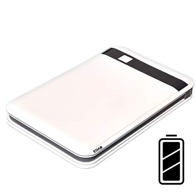 Baterie Externa EDAR, Cablu Inclus, Patru Iesiri, Compatibil Android/IOS, Incarcare USB, Capacitate 15000 mAh, Culoare Alba Baterie Externa EDAR, Cablu Inclus, Patru Iesiri, Compatibil Android/IOS, Incarcare USB, Capacitate 15000 mAh, Culoare Alba