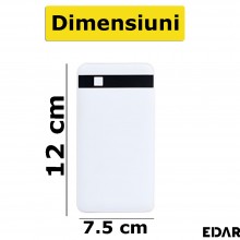 Baterie Externa EDAR, Cablu Inclus, Patru Iesiri, Compatibil Android/IOS, Incarcare USB, Capacitate 15000 mAh, Culoare Alba Baterie Externa EDAR, Cablu Inclus, Patru Iesiri, Compatibil Android/IOS, Incarcare USB, Capacitate 15000 mAh, Culoare Alba