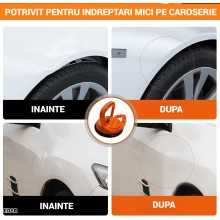 Maner Cu Ventuza EDAR Pentru Geamuri, Faianta, Gresie si Caroserie Auto, Indepartat Tabla Caroserie Auto, ABS, Baza De Cauciu...