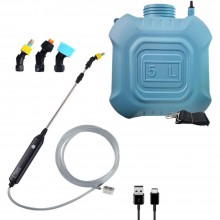 Stropitoare Electrica SIKS, Pompa De Stropit Electrica Cu Presiune, Cu Acumulator, Tija Telescopica Ajustabila, Capacitate 5l...