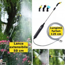 Stropitoare Electrica SIKS, Pompa De Stropit Electrica Cu Presiune, Cu Acumulator, Tija Telescopica Ajustabila, Capacitate 5l...