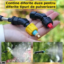 Stropitoare Electrica SIKS, Pompa De Stropit Electrica Cu Presiune, Cu Acumulator, Tija Telescopica Ajustabila, Capacitate 5l...