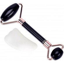 Set EDAR Dispozitiv De Infrumusetare Pentru Masaj Facial, Rola Onix si Piatra Opal, Intinerire A Pielii si Zona Ochilor, Dren...