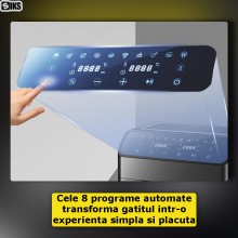 Friteuza Air Fryer Dubla SIKS, Functionare Cu Aer Cald, Fara Ulei, 8 Programe Automate, Capacitate 9L, Temperatura Ajustabila... Friteuza Air Fryer Dubla SIKS, Functionare Cu Aer Cald, Fara Ulei, 8 Programe Automate, Capacitate 9L, Temperatura Ajustabila...