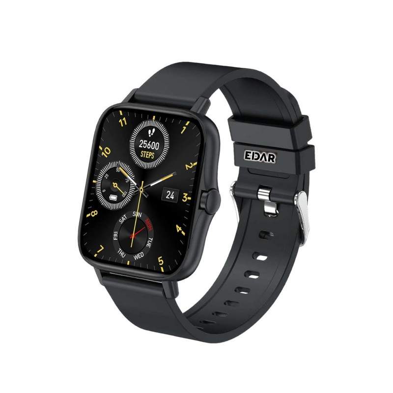 Ceas Inteligent EDAR, Smartwach Multifunctional, Monitorizare Puls, Tensiune si Oxigen In Sange, Functii Fitness, Apel, Notif... Ceas Inteligent EDAR, Smartwach Multifunctional, Monitorizare Puls, Tensiune si Oxigen In Sange, Functii Fitness, Apel, Notif...