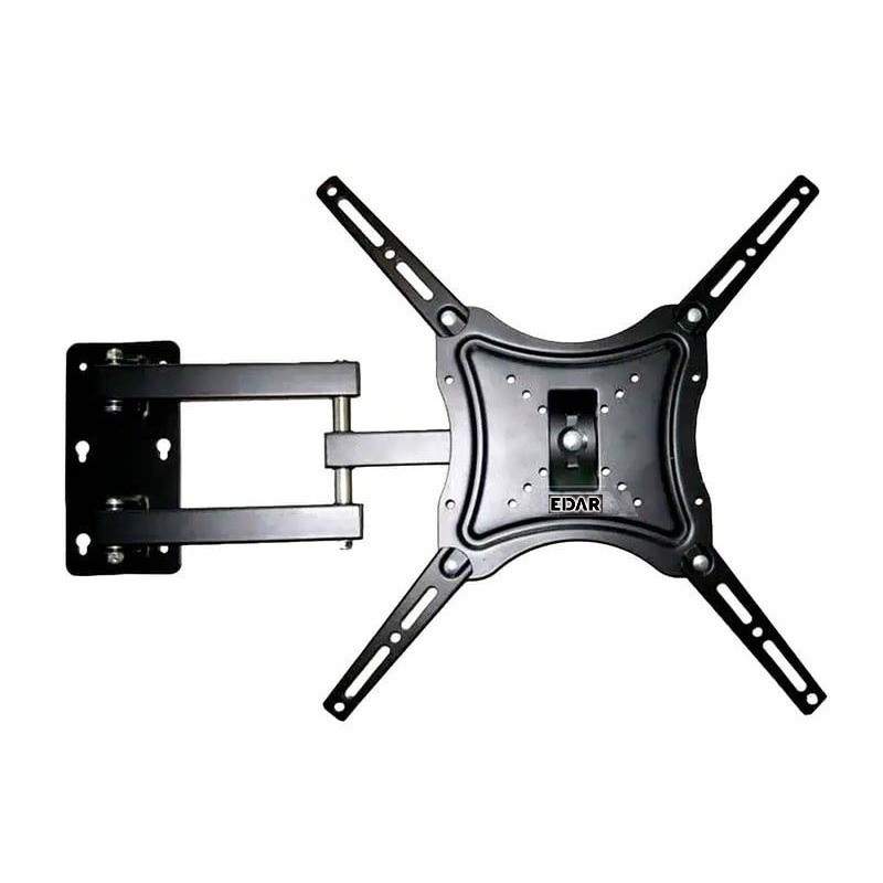 Suport De Perete EDAR Pentru Televizor, Reglabil cu 2 Brate, HDL-117B-2, Greutate Maxima Suportata 50kg, Metal, Negru