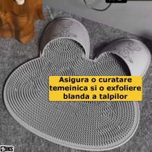 Covoras De Baie SIKS Din Silicon Pentru Curatare, Exfolierea Si Masajul Picioarelor, Antiderapant, Cu Ventuze, Multifunctiona...