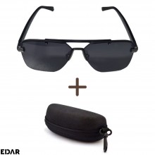 Ochelari De Soare EDAR, M25, Ideali Pentru Condus, Pentru Femei/Barbati, Polarizati, Protectie UV 400, Model Retro, Toc Inclu...