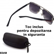 Ochelari De Soare EDAR, M24, Ideali Pentru Condus, Pentru Femei/Barbati, Polarizati, Protectie UV 400, Model Retro, Toc Inclu... Ochelari De Soare EDAR, M24, Ideali Pentru Condus, Pentru Femei/Barbati, Polarizati, Protectie UV 400, Model Retro, Toc Inclu...
