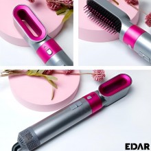 Perie Electrica 5 in 1 EDAR, 5 Capete Interschimbabile, Ondulator, Uscator, Perie, Directie De Rotatie Stanga-Dreapta, 3 Trep...