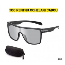 Ochelari De Soare EDAR Polarizati M21 cu Lentile Oglindate Negre, Potriviti Pentru Condus, Protectie UV, Cadou Toc Protectie