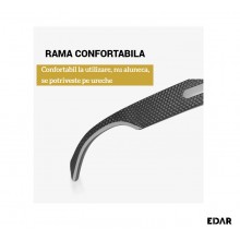 Ochelari De Soare EDAR Polarizati M13 cu Lentile Oglindate Galbene, Potriviti Pentru Condus, Protectie UV, Cadou Toc Protectie
