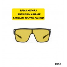 Ochelari De Soare EDAR Polarizati M13 cu Lentile Oglindate Galbene, Potriviti Pentru Condus, Protectie UV, Cadou Toc Protectie