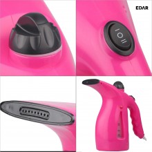 Aparat Steamer Vertical EDAR Portabil Pentru Haine, Calcat Cu Aburi De Mana, Ideal Pentru Calatorii, Indicator Nivel Apa, Val...