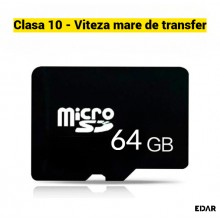 Card MicroSD 64GB EDAR, Clasa 10, Viteza Ridicata, Compatibil cu Camera Foto, Video, DVR Auto, Supraveghere, Telefon, Laptop,... Card MicroSD 64GB EDAR, Clasa 10, Viteza Ridicata, Compatibil cu Camera Foto, Video, DVR Auto, Supraveghere, Telefon, Laptop,...
