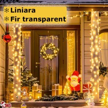 Instalatie De Craciun Led Tip Rola SIKS, Lungime 100 Metri, 800 Led-uri, Pentru Interior/Exterior, Pentru Casa / Gradina, 8 M... Instalatie De Craciun Led Tip Rola SIKS, Lungime 100 Metri, 800 Led-uri, Pentru Interior/Exterior, Pentru Casa / Gradina, 8 M...