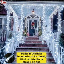 Instalatie De Craciun Led Tip Rola SIKS, Lungime 100 Metri, 800 Led-uri, Pentru Interior/Exterior, Pentru Casa / Gradina, 8 M... Instalatie De Craciun Led Tip Rola SIKS, Lungime 100 Metri, 800 Led-uri, Pentru Interior/Exterior, Pentru Casa / Gradina, 8 M...