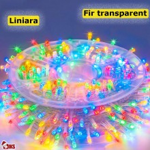 Instalatie De Craciun Led Tip Rola SIKS, Lungime 100 Metri, 800 Led-uri, Pentru Interior/Exterior, Pentru Casa / Gradina, 8 M...